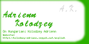 adrienn kolodzey business card